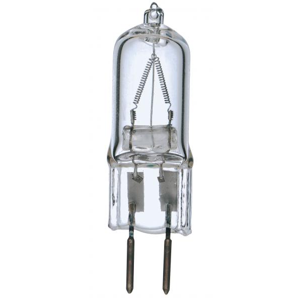 50 Watt - Halogen - T4 - Clear - 2000 Average rated hours - 750 Lumens - Bi Pin GY6.35 base - 120 Volt