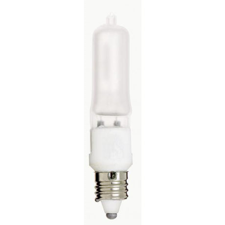 500 Watt - Halogen - T4 - Frosted - 2000 Average rated hours - 7650 Lumens - Mini Candelabra base - 120 Volt