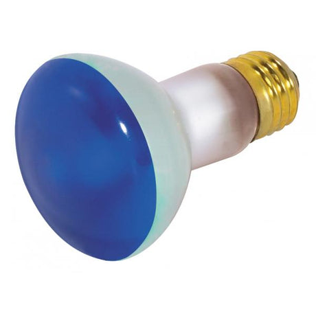 50 Watt R20 Incandescent - Blue - 2000 Average rated hours - Medium base - 130 Volt