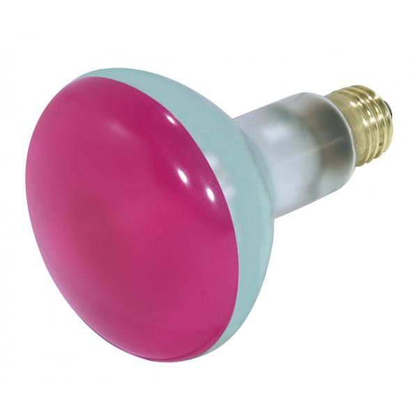 75 Watt BR30 Incandescent - Pink - 2000 Average rated hours - Medium base - 130 Volt