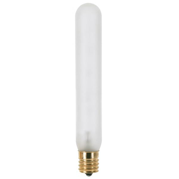 25 Watt T6 1/2 Incandescent - Frost - 1500 Average rated hours - 170 Lumens - Intermediate base - 130 Volt