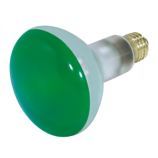 75 Watt BR30 Incandescent - Green - 2000 Average rated hours - Medium base - 130 Volt