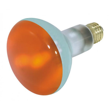 75 Watt BR30 Incandescent - Amber - 2000 Average rated hours - Medium base - 130 Volt