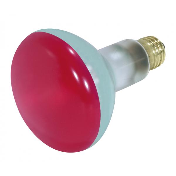 75 Watt BR30 Incandescent - Red - 2000 Average rated hours - Medium base - 130 Volt