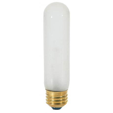 25 Watt T10 Incandescent - Frost - 2000 Average rated hours - 200 Lumens - Medium base - 120 Volt