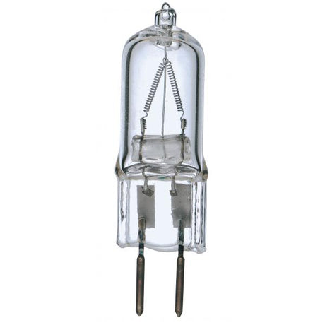 100 Watt - Halogen - T4 - Clear - 2000 Average rated hours - 1700 Lumens - Bi Pin GY6.35 base - 120 Volt - Card