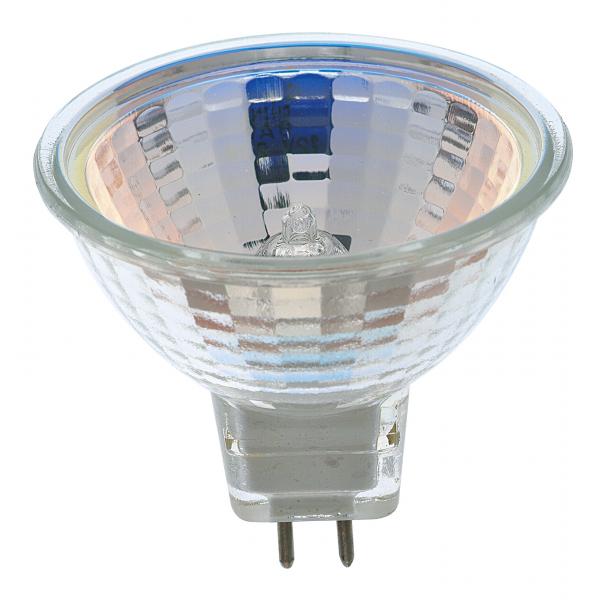 20 Watt - Halogen - MR16 - ESX - 2000 Average rated hours - Miniature 2 Pin Round base - 12 Volt - Carded