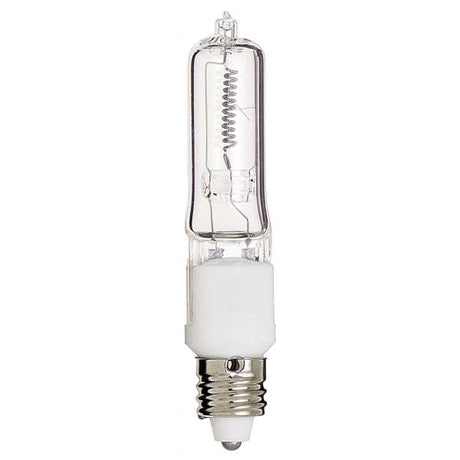 100 Watt - Halogen - T4 - Clear - 2000 Average rated hours - 1700 Lumens - Mini Candelabra base - 120 Volt - Carded