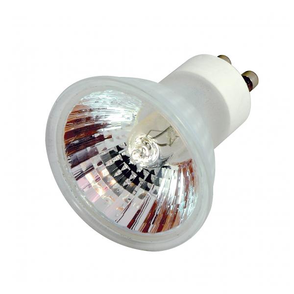 50 Watt JDR Clear Halogen - Flood - Split reflector Back Light - 2000 Average hours - GU10 base - 120 Volt