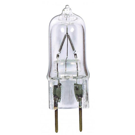 35 Watt - Halogen - T4 - Clear - 2000 Average rated hours - 380 Lumens - Bi Pin G8 base - 120 Volt - Carded