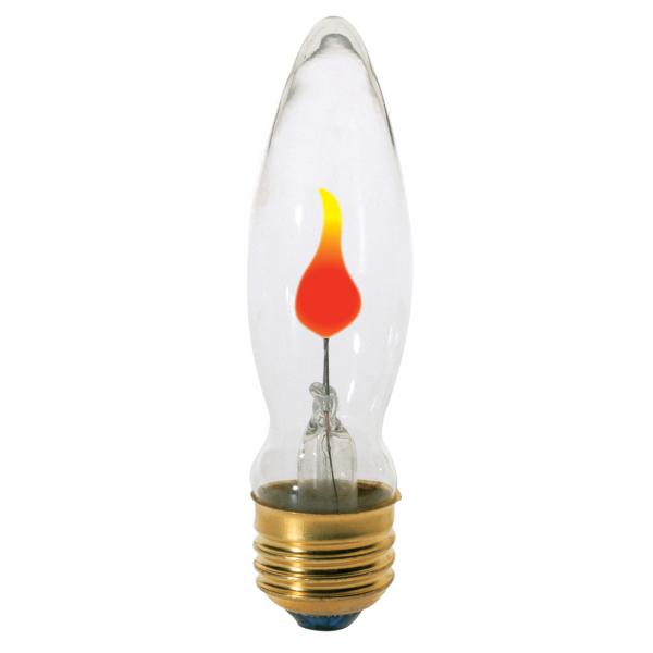 3 Watt BA9 1/2 Incandescent - Clear - 1000 Average rated hours - Medium base - 120 Volt