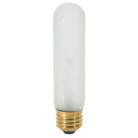 40 Watt T10 Incandescent - Frost - 2000 Average rated hours - 280 Lumens - Medium base - 120 Volt - Carded