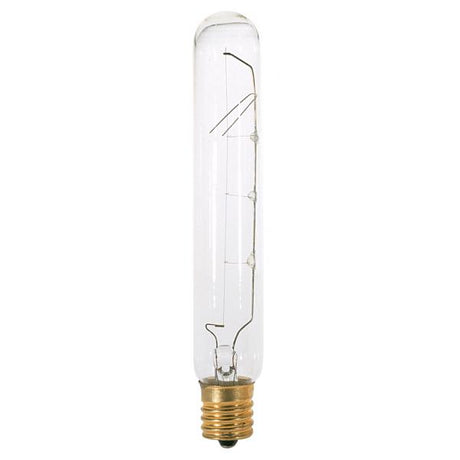 40 Watt T6 1/2 Incandescent - Clear - 1500 Average rated hours - 350 Lumens - Intermediate base - 130 Volt - Carded