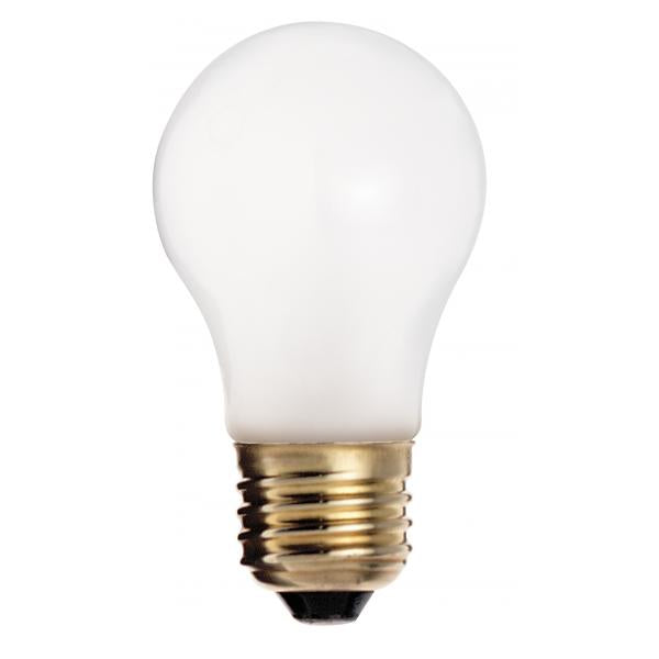 40 Watt A15 Incandescent - Frost - Appliance Lamp - 2500 Average rated hours - 290/217 Lumens - Medium base - 130/120 Volt - Carded