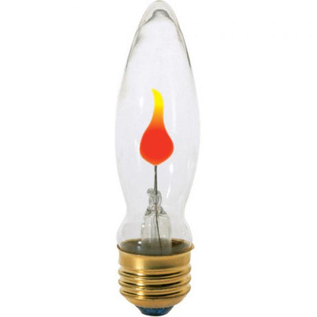 3 Watt CA9 Incandescent - Clear - 1000 Average rated hours - Medium base - 120 Volt - Carded