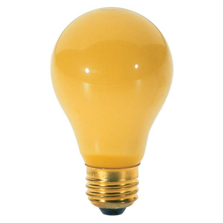 40 Watt A19 Incandescent - Yellow - 2000 Average rated hours - Medium base - 130 Volt - 2/Pack