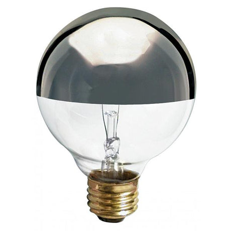 40 Watt G25 Incandescent - Silver Crown - 1500 Average rated hours - 280 Lumens - Medium base - 120 Volt