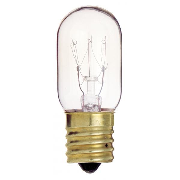 15 Watt T7 Incandescent - Clear - 2500 Average rated hours - 95 Lumens - Intermediate base - 130 Volt