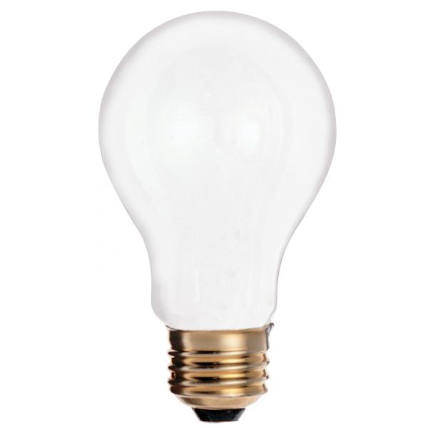 25 Watt A19 Incandescent - Frost - 2500 Average rated hours - 180 Lumens - Medium base - 130 Volt - 2/Pack