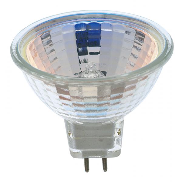 10 Watt - Halogen - MR16 - 2000 Average rated hours - Miniature 2 Pin Round base - 12 Volt - Carded