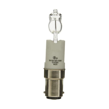 100 Watt - Halogen - T4 Long - Clear - 2000 Average rated hours - 1600 Lumens - DC Bay base - 120 Volt