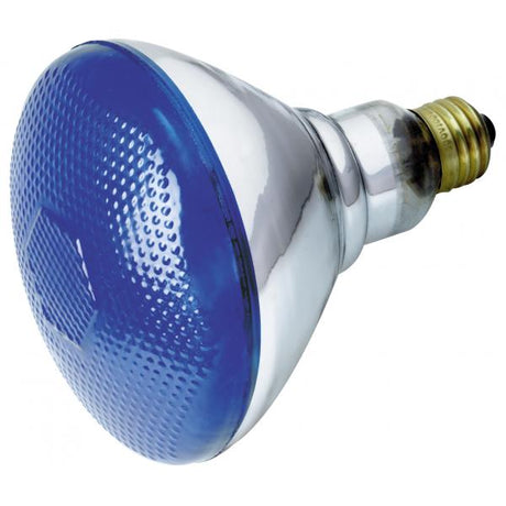 100 Watt BR38 Incandescent - Blue - 2000 Average rated hours - Medium base - 120 Volt