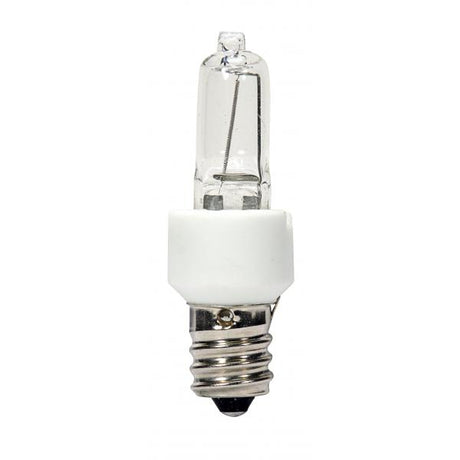 20 Watt - Halogen / Excel - T3 - Clear - 3000 Average rated hours - 200 Lumens - Candelabra base - 120 Volt