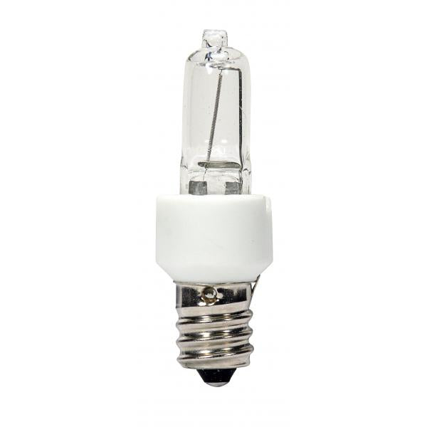 20 Watt - Halogen / Excel - T3 - Clear - 3000 Average rated hours - 200 Lumens - Candelabra base - 120 Volt