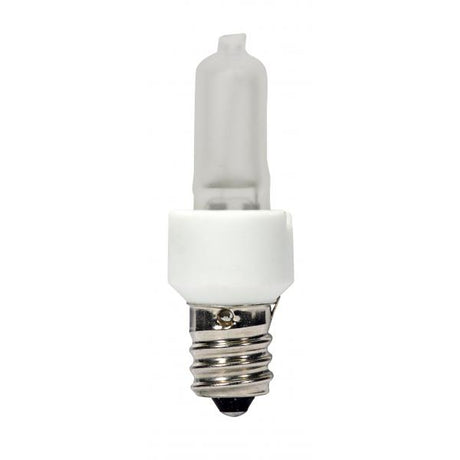 20 Watt - Halogen / Excel - T3 - Frosted - 3000 Average rated hours - 200 Lumens - Candelabra base - 120 Volt