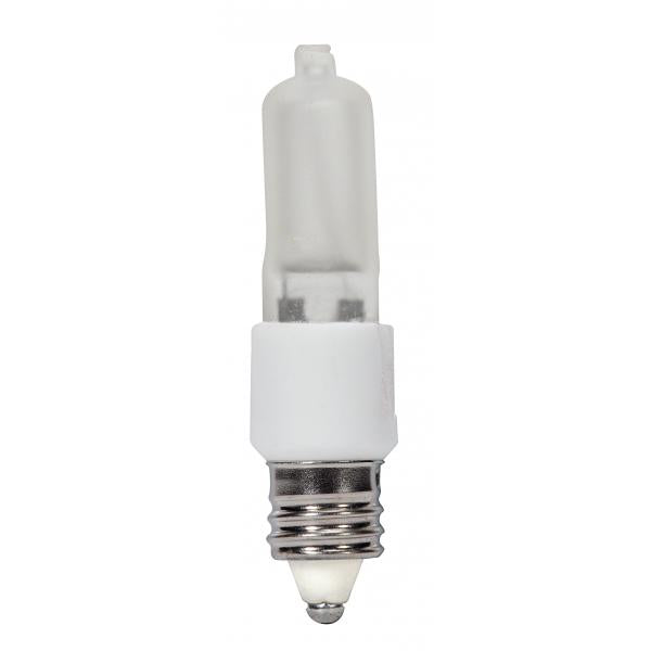 20 Watt - Halogen / Excel - T3 - Frosted - 3000 Average rated hours - 200 Lumens - Mini Candelabra base - 120 Volt