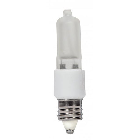 60 Watt - Halogen / Excel - T3 - Frosted - 3000 Average rated hours - 950 Lumens - Mini Candelabra base - 120 Volt