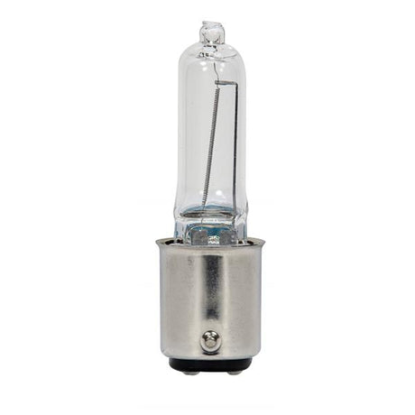 20 Watt - Halogen / Excel - T3 - Clear - 3000 Average rated hours - 200 Lumens - DC Bay base - 120 Volt