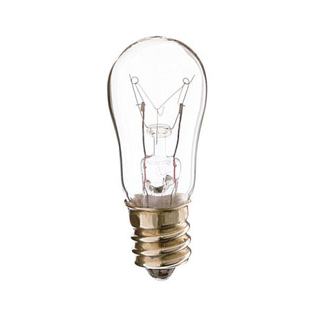 6 Watt S6 Incandescent - Clear - 1500 Average rated hours - 40 Lumens - Candelabra base - 6 Volt