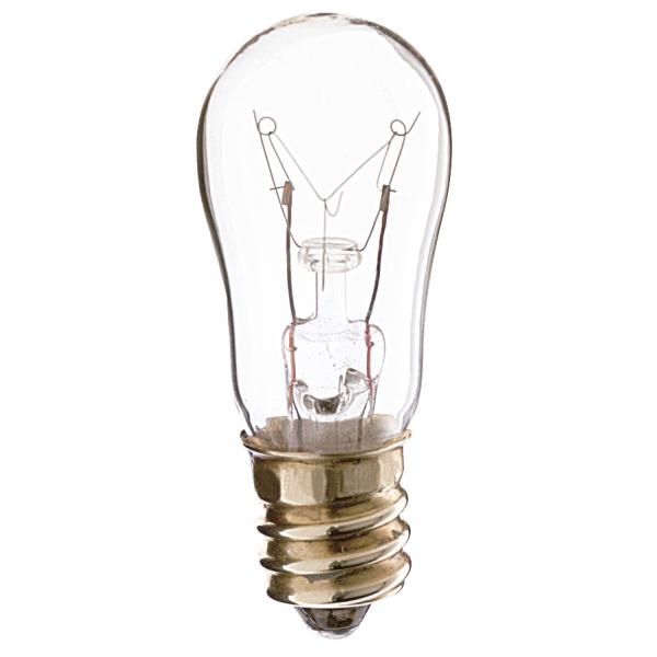 6 Watt S6 Incandescent - Clear - 2500 Average rated hours - 30 Lumens - Candelabra base - 130 Volt - 2-Card