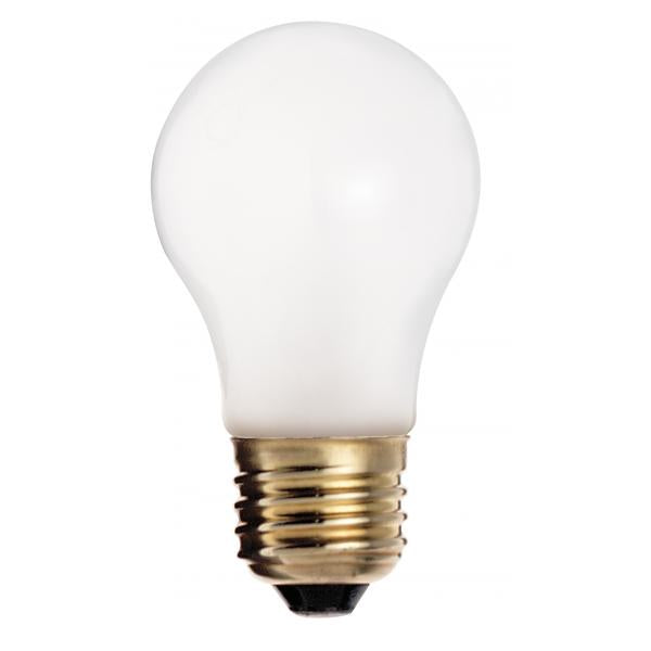 25 Watt A15 Incandescent - Frost - 2500 Average rated hours - 120 Lumens - Medium base - 130 Volt - Shatter Proof