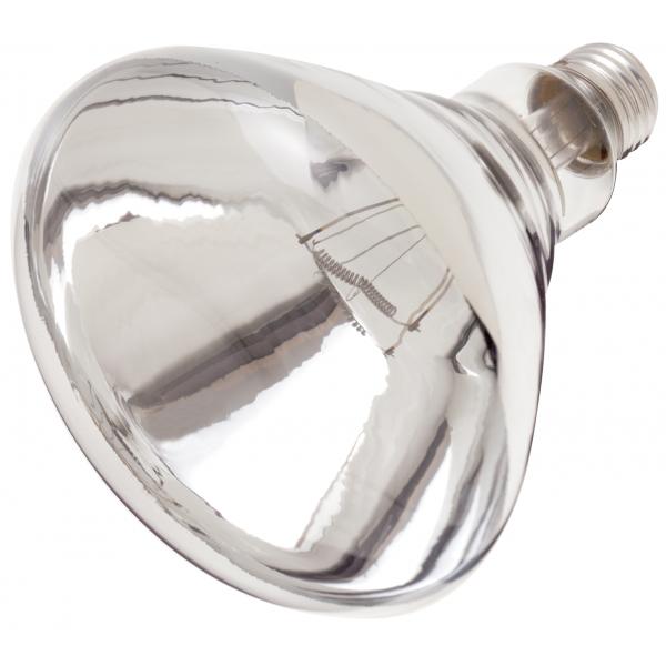 250 Watt R40 Incandescent - Clear Heat - 6000 Average rated hours - Medium base - 120 Volt - Shatter Proof