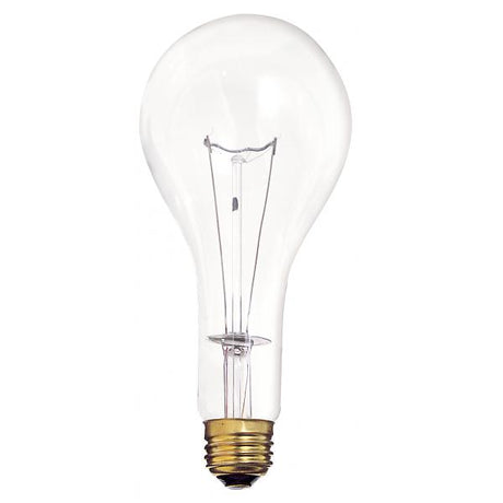 300 Watt PS25 Incandescent - Clear - 5000 Average rated hours - 3600 Lumens - Medium base - 130 Volt