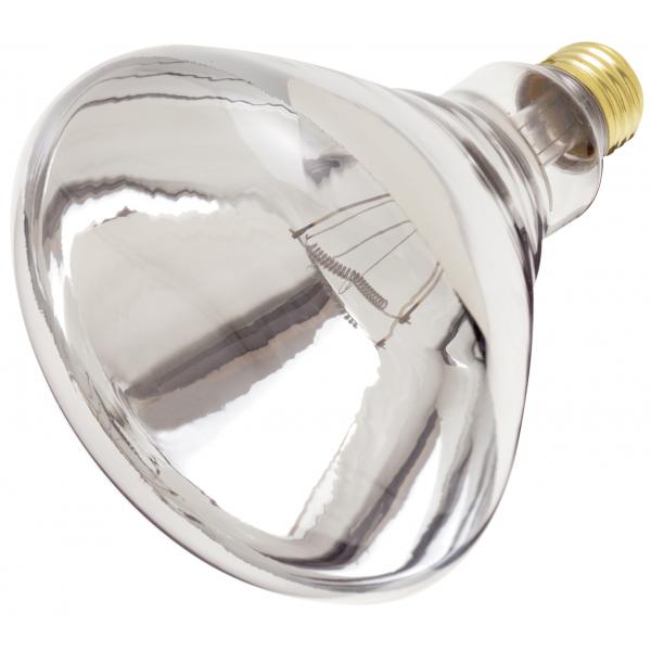 250 Watt R40 Incandescent - Clear Heat - 6000 Average rated hours - Medium base - 120 Volt