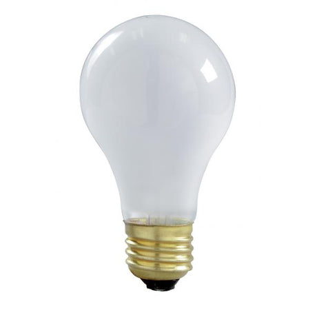 100 Watt A19 Incandescent - Frost - 2000 Average rated hours - 1200 Lumens - Med Left Hand Thread LHT base - 120 Volt