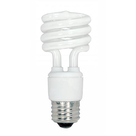 13 Watt - Mini Spiral Compact Fluorescent - 5000K - 82 CRI - Medium base - 120 Volt - 4-pack