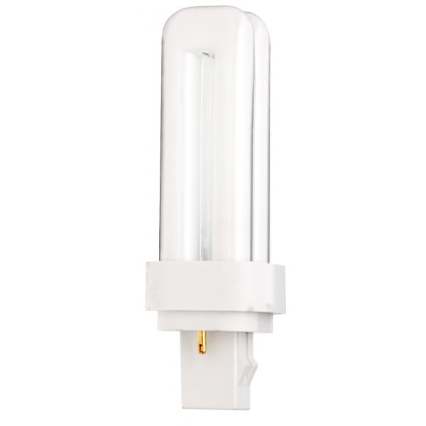 13 Watt - pin-based Compact Fluorescent - 2700K - 82 CRI - GX23-2 base