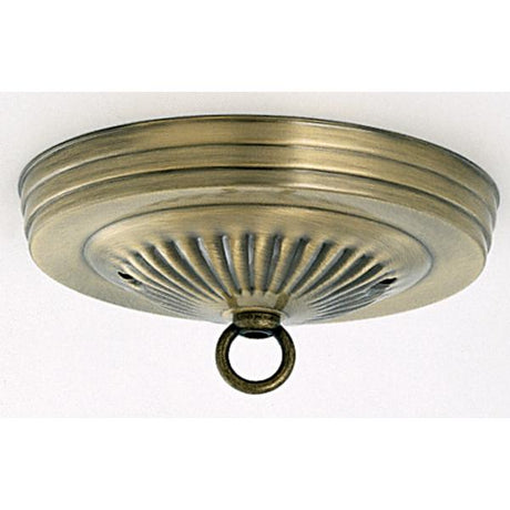 Ribbed Canopy Kit - Antique Brass Finish