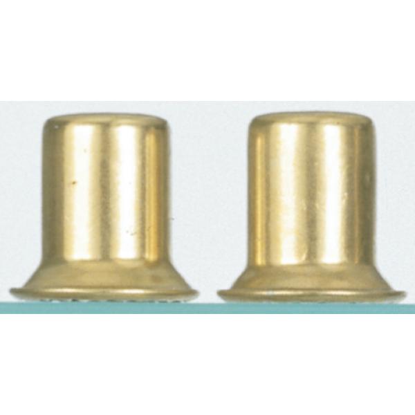 2 Finials - Brass Finish - 1"