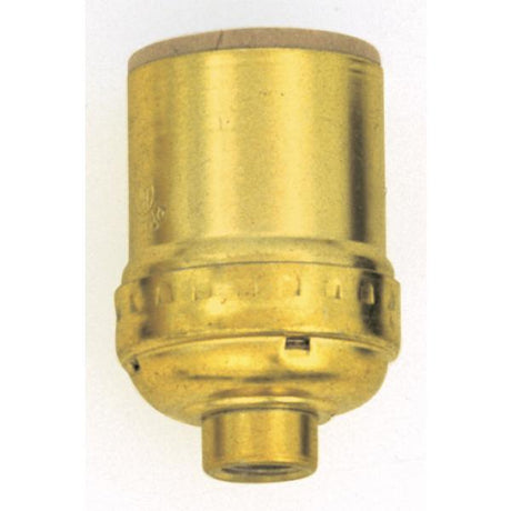 Keyless Standard Socket - Brite Gilt Finish