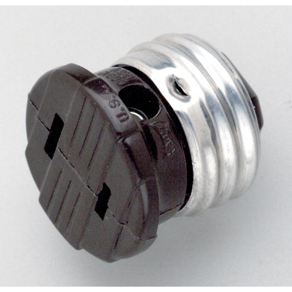 Bakelite Female Screw Plug - Brown Finish