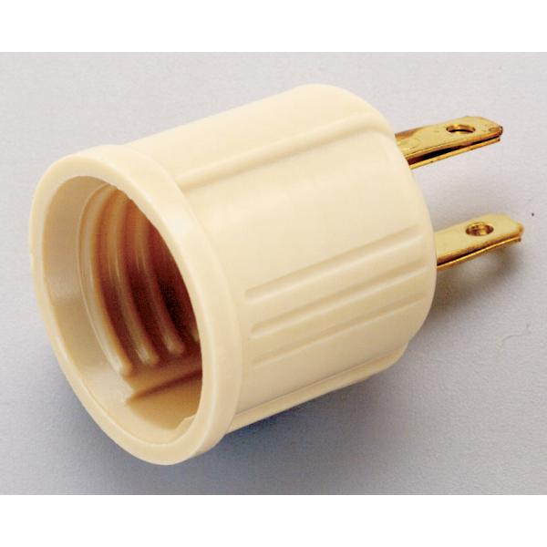 Bakelite Socket Adapter - Ivory Finish