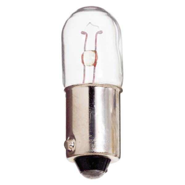 1.25 Watt miniature - T3 1/4 - 3000 Average rated hours - Miniature Bayonet base - 2.5 Volt