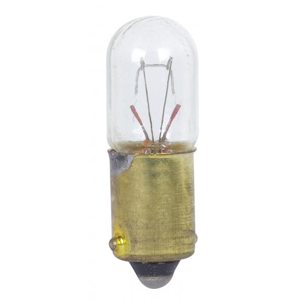 5.6 Watt miniature - T3 1/4 - 7000 Average rated hours - Miniature Bayonet base - 28 Volt