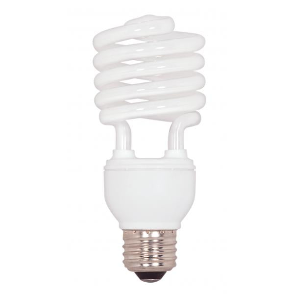 20 Watt - Mini Spiral Compact Fluorescent - 2700K - 82 CRI - Medium base - 120 Volt