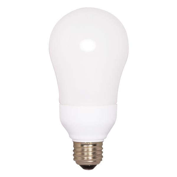 15 Watt - A19 Compact Fluorescent - 2700K - 82 CRI - Medium base - 120 Volt